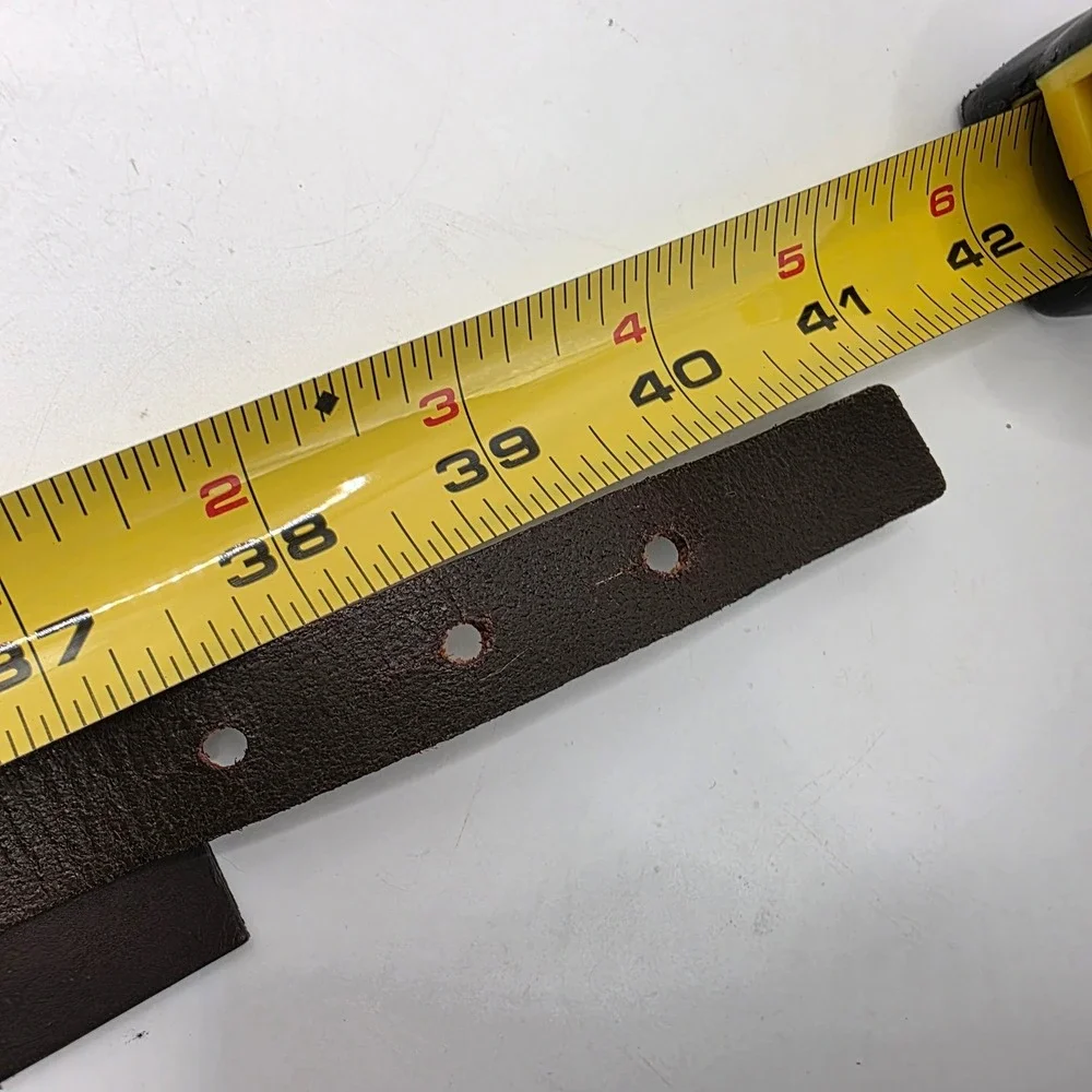Harold's Brown Leather Wide O-Ring Waist Belt Made in England M A9889 Equestrian